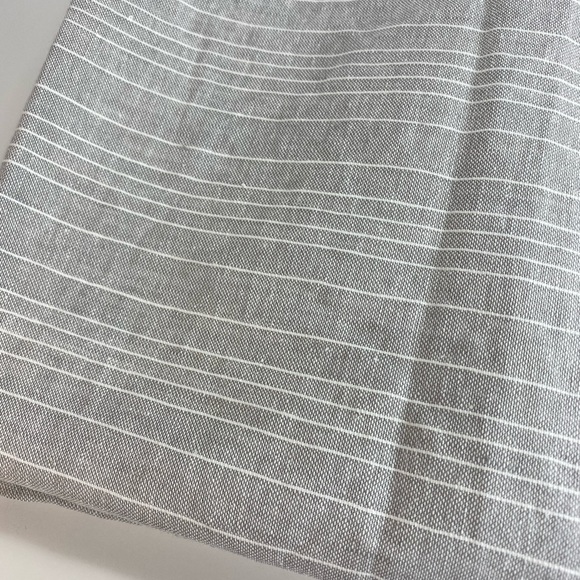 Hearth and Hand Fine Stripe Gray Curtain Panel - Picture 3 of 8